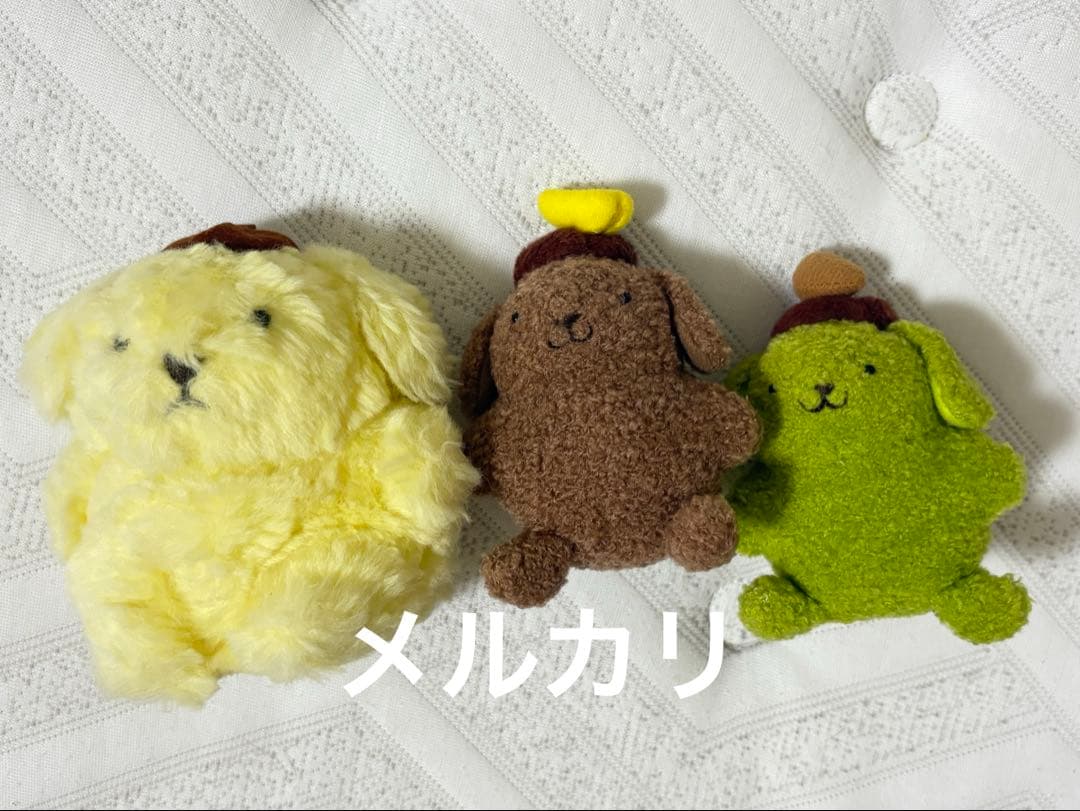ポムポムプリン レトロ 初期 ぬいぐるみ マスコット セット
