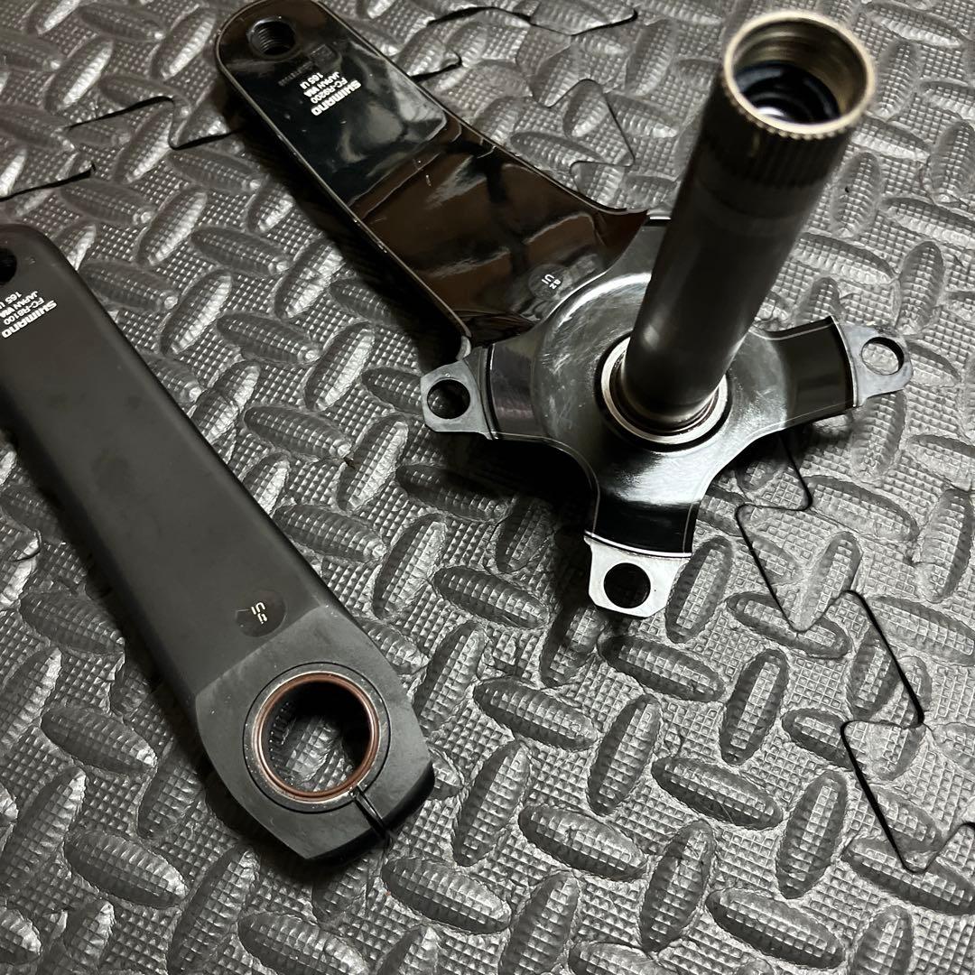 右デュラエース 左アルテグラ クランクアームセット 165mm