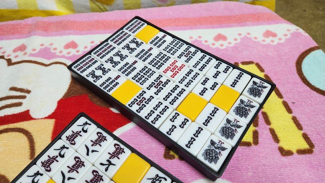 特大 麻雀牌一式 マージャンパイ 麻雀一式 Ｌサイズ まーじゃんぱい Lサイズ