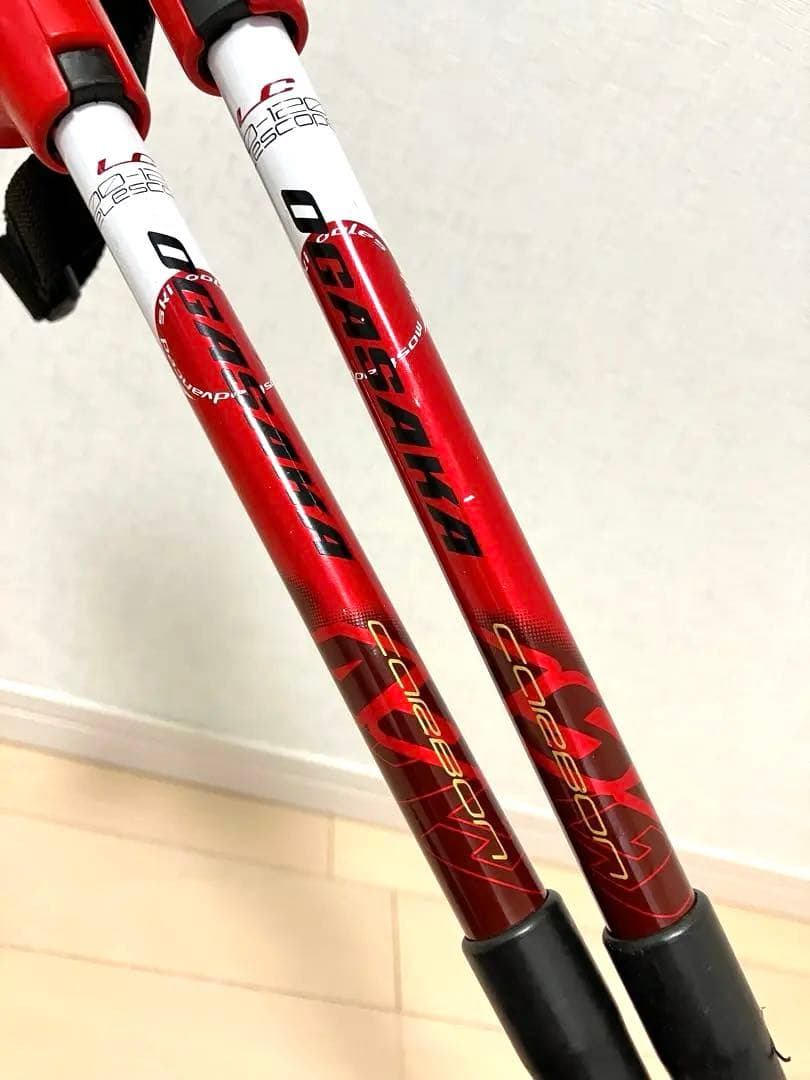 OGASAKA LC オガサカ　スキー ポール 100-120cmストック 伸縮