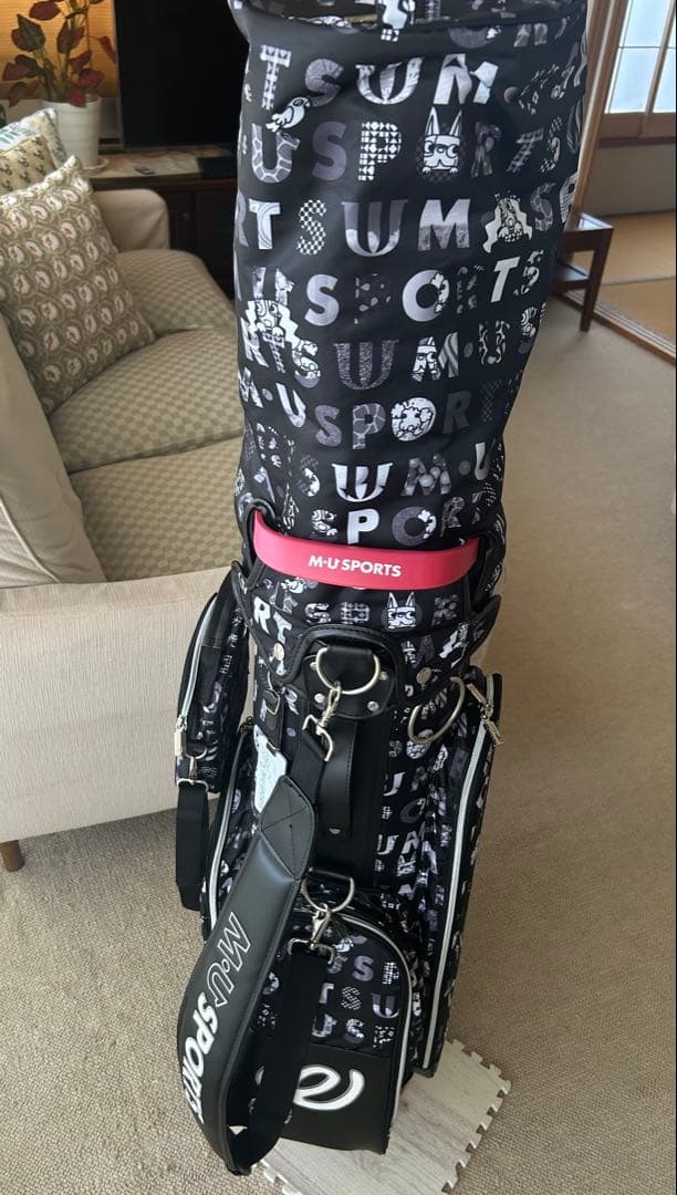 MU SPORTS MUユースポーツキャディーバック　8.5型　ロゴ柄