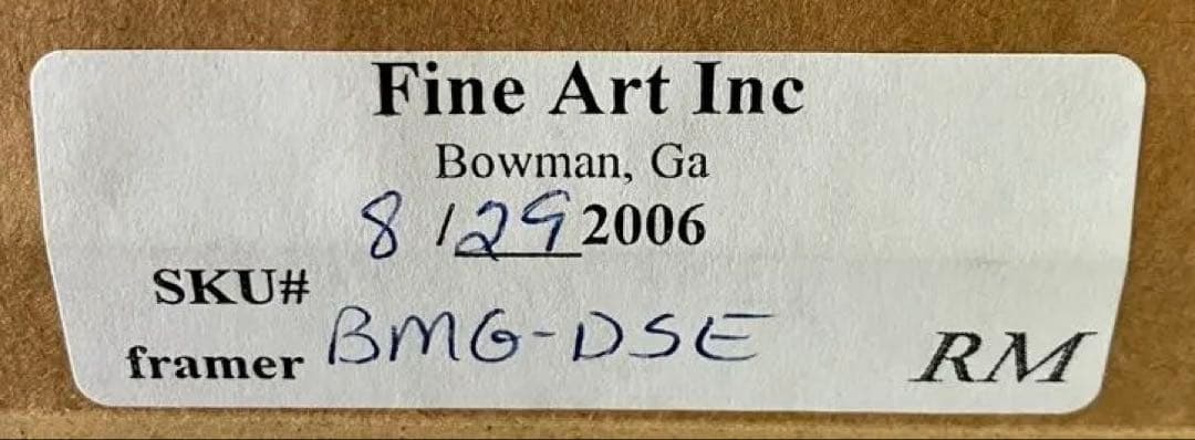 D. Dayan 抽象画 Straining 黒フレーム