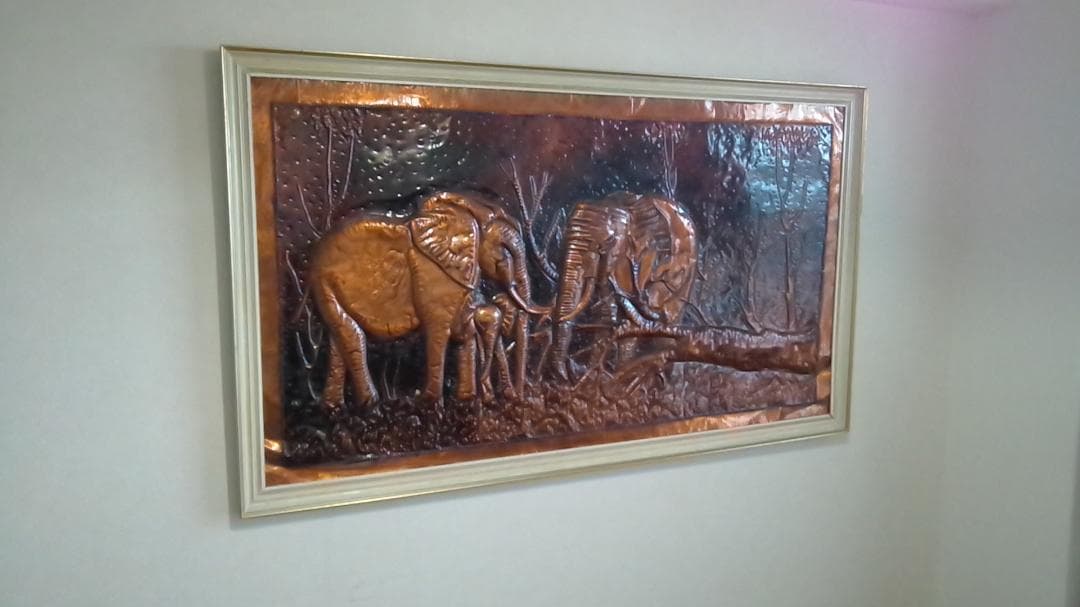 超大型銅版画（象の図　幅１６０ｃｍ・高さ９４ｃｍ）
