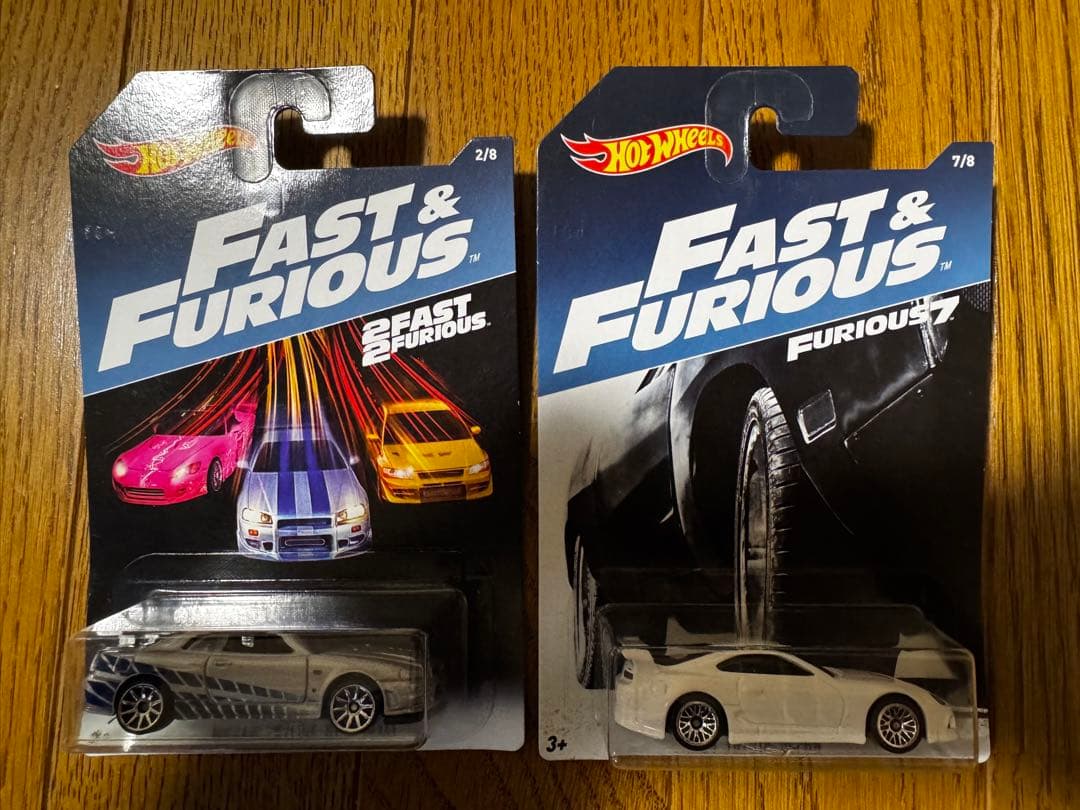 ミニカー Hot Wheels GT-R R34,80 Supra