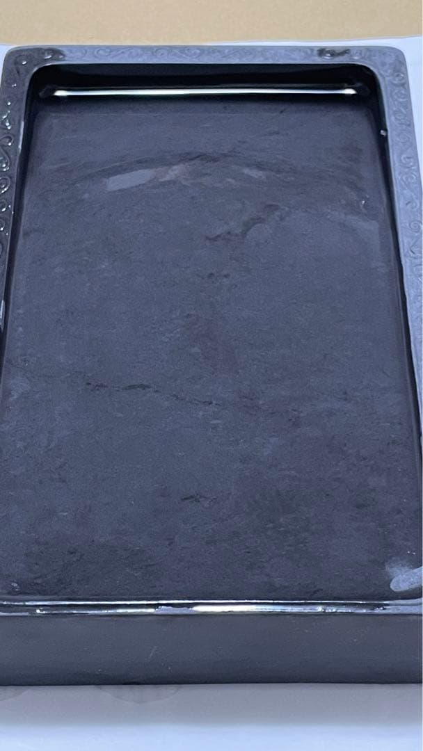 古硯　彫刻入り硯　７寸　硯ー28