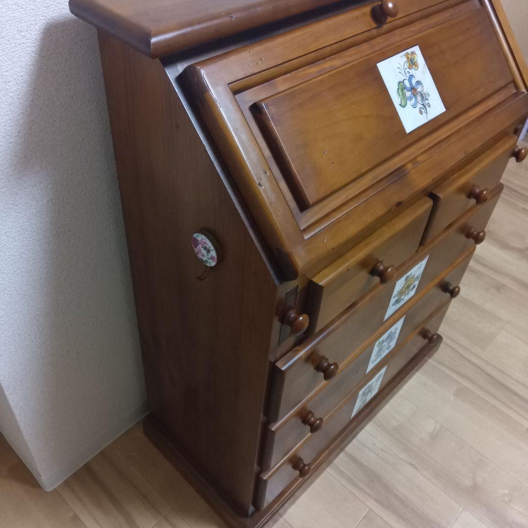 木製　スペイン家具　ビューロー　アクタス　チェスト　デスク