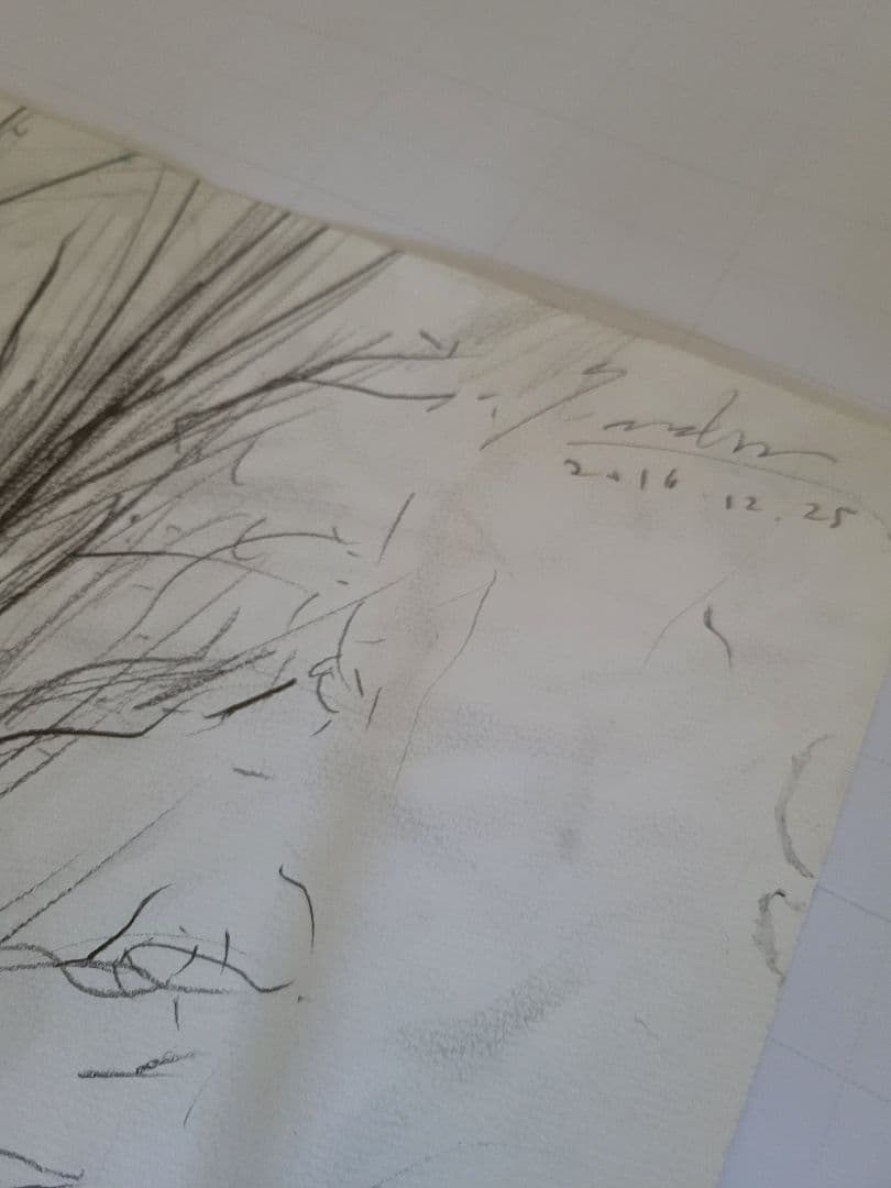 No.7「ポプラ」木炭デッサン