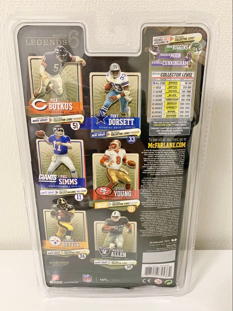 Mcfarlane マクファーレン NFLフィギュア ジョン・リギンズ（レア）