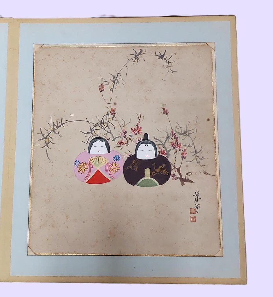 色紙　色紙集　書　画　書画　仏画　禅　景堂　公道　肉筆