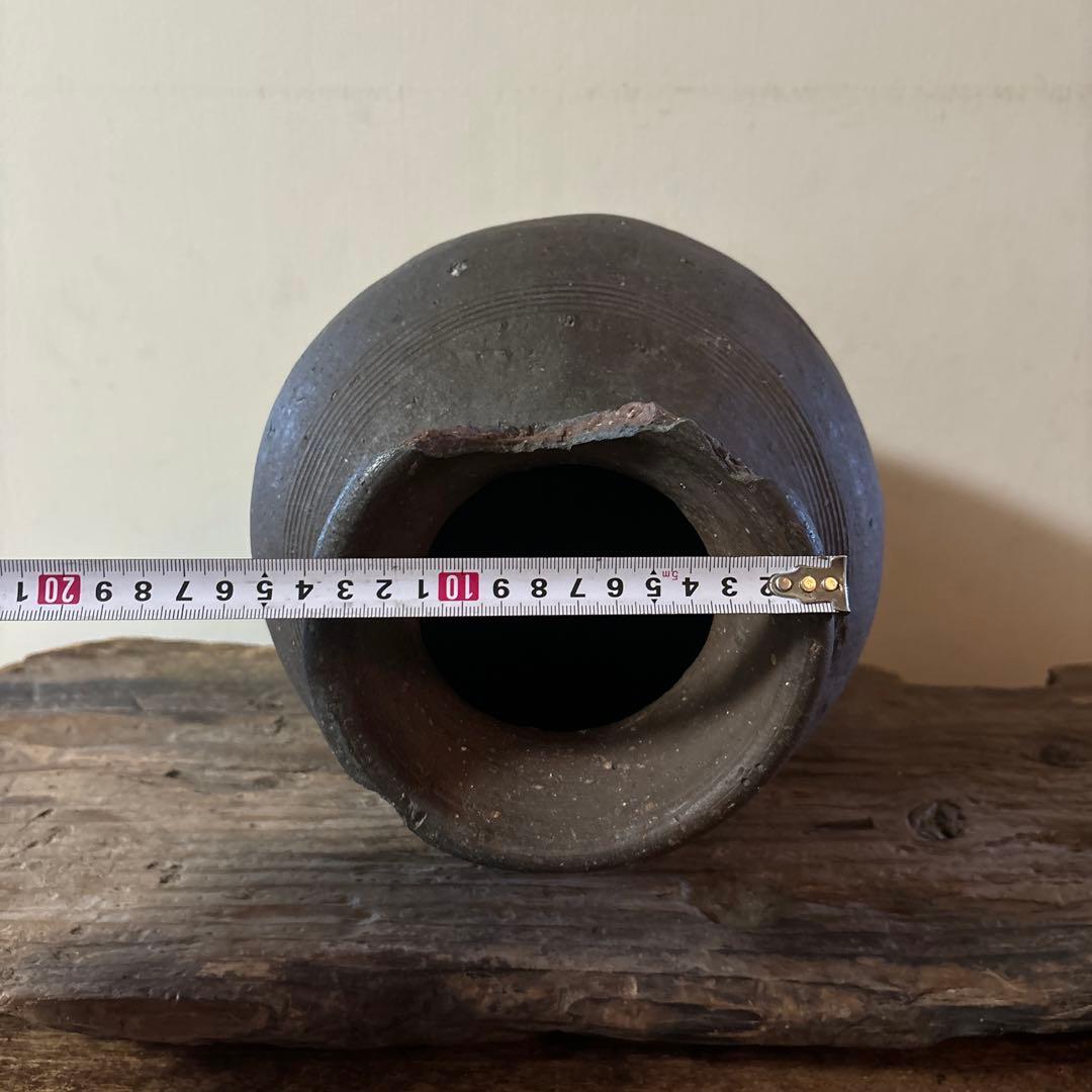 古備前壷　室町時代頃　古丹波　古越前　古信楽　瀬戸　骨董　花器　古陶磁　検:李朝