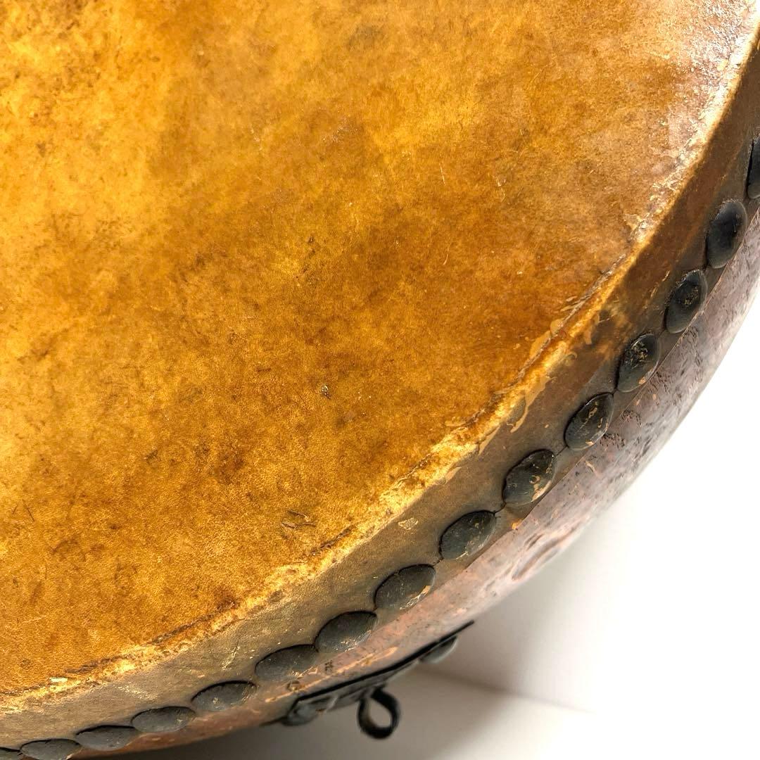 【大型】平太鼓 52.5cm×20cm 古太鼓 歌舞伎囃子 お囃子 古木