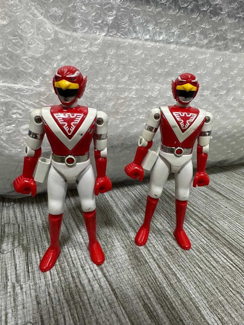 【当時物】超獣戦隊ライブマン レッドファルコン フィギュア 2体 1988年