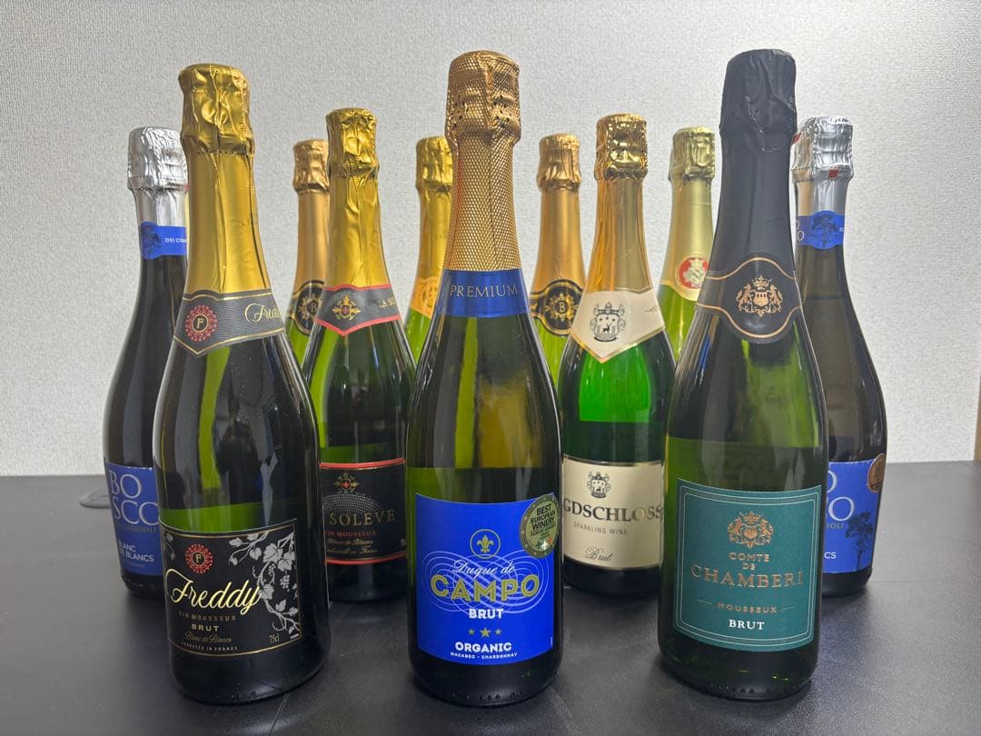 【未開封】スパークリングワイン 12本セット 辛口・ロゼ・金賞受賞酒 飲み比べ②