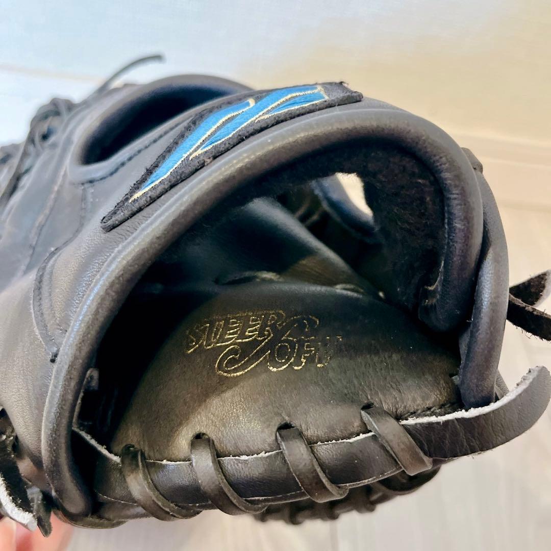 【廃盤 希少】 ミズノ ビューリーグ 軟式ファーストミット 青ロゴ サウスポー