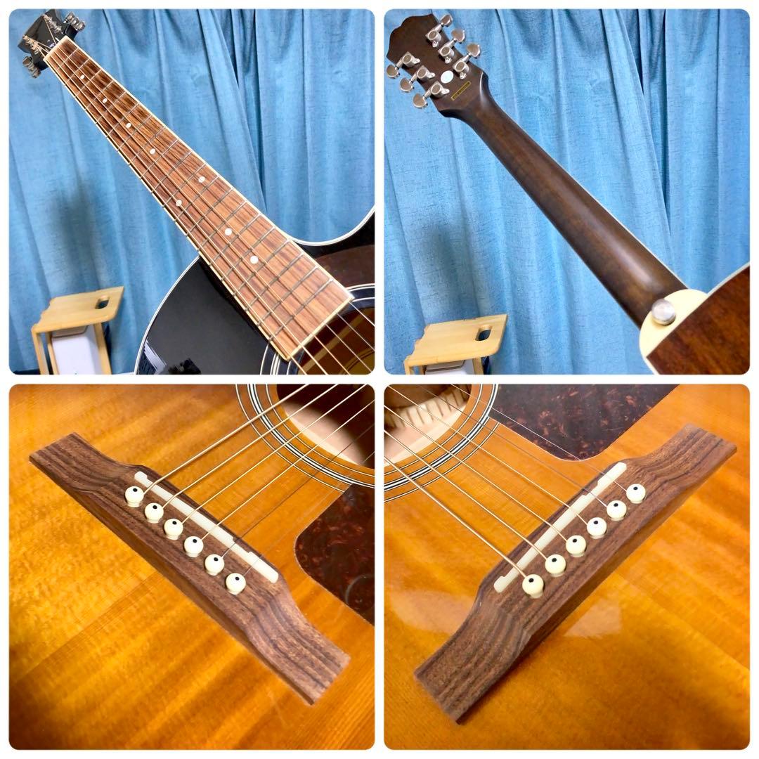 【牛骨☆エレアコ】Epiphone☆AJ-220SCE【弾き易く調整☆新品の弦】