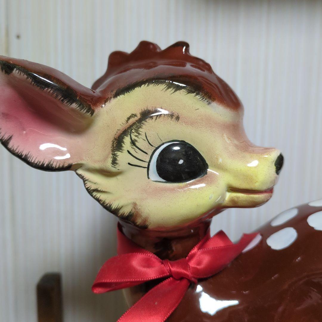 陶器製　バンビ　置物