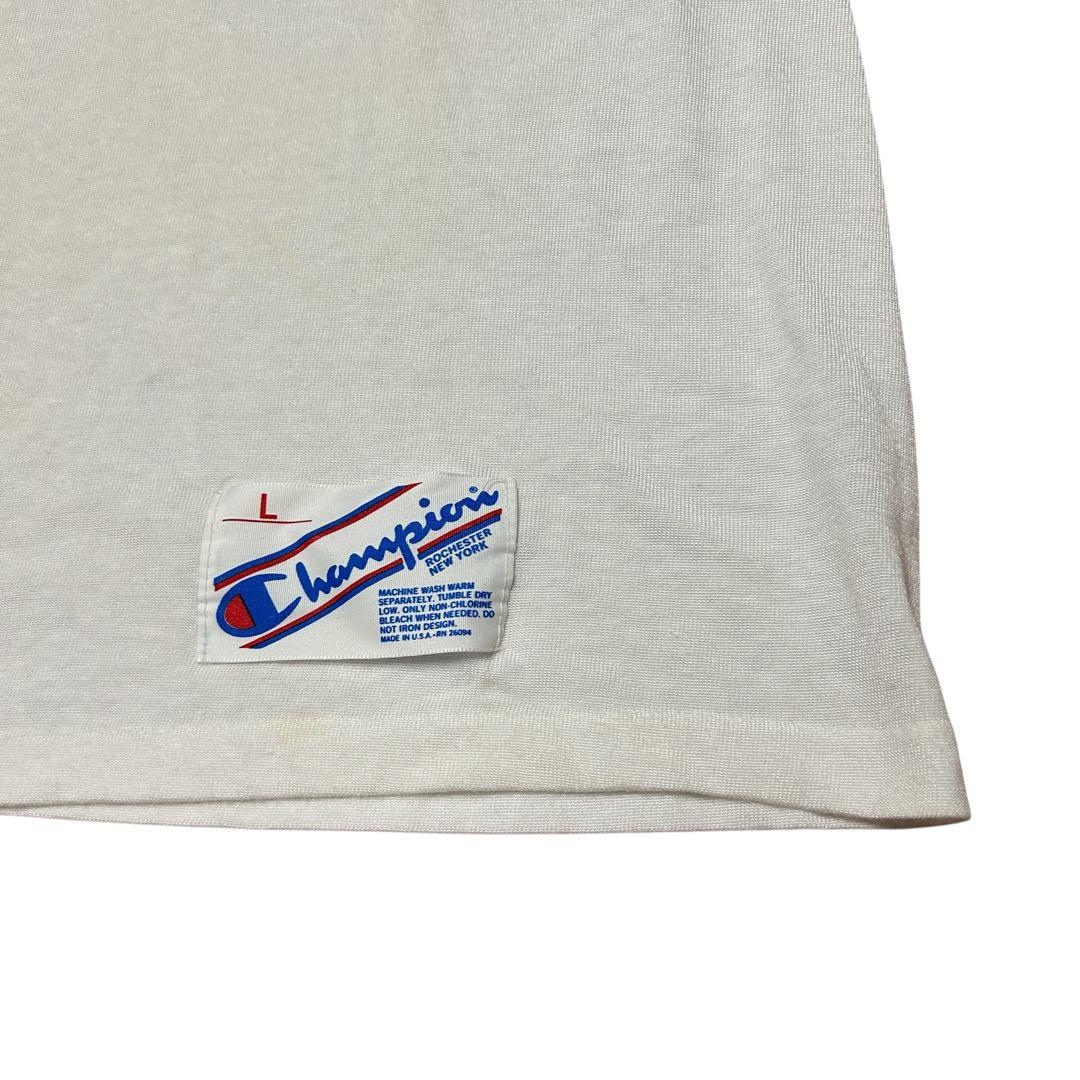 ビンテージ　80s チャンピオン　染み込みノートルダム　フットボール Tシャツ