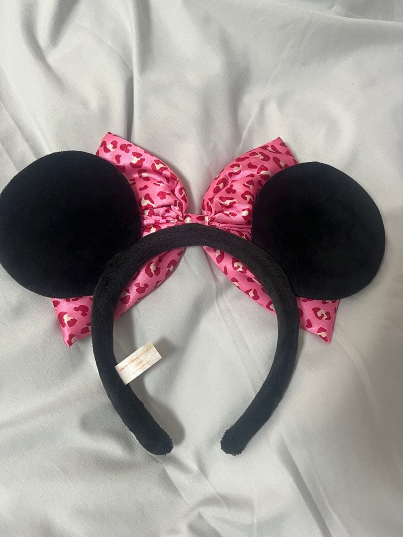 ディズニー ヒョウ柄リボンカチューシャ