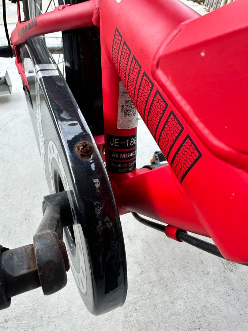 ジープJeep キッズバイク 18インチ 赤