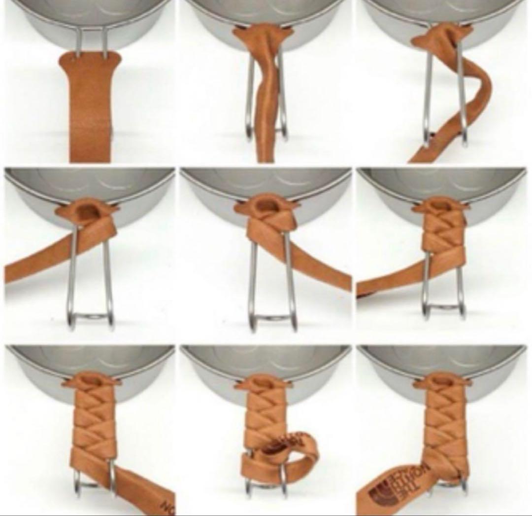 ノースフェイス マーチ シェラカップ 取手用革紐 のみ5本　限定品