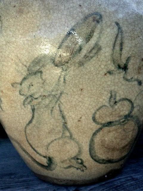 ♥時代♥　御深井焼　♥壺♥　花瓶　骨董　古玩