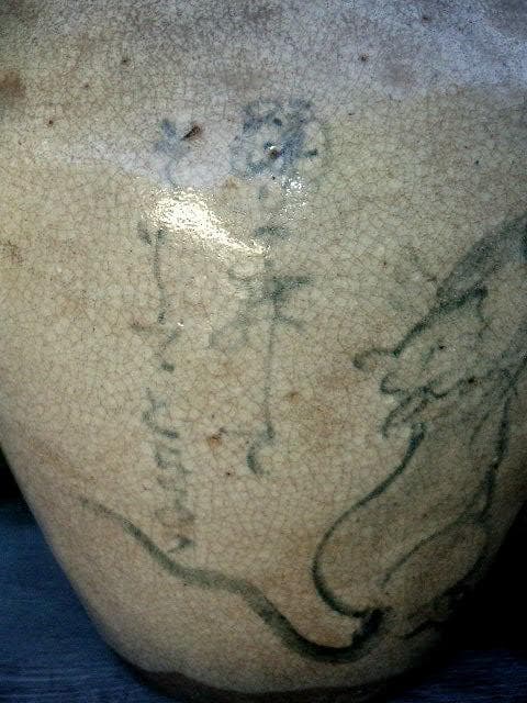 ♥時代♥　御深井焼　♥壺♥　花瓶　骨董　古玩