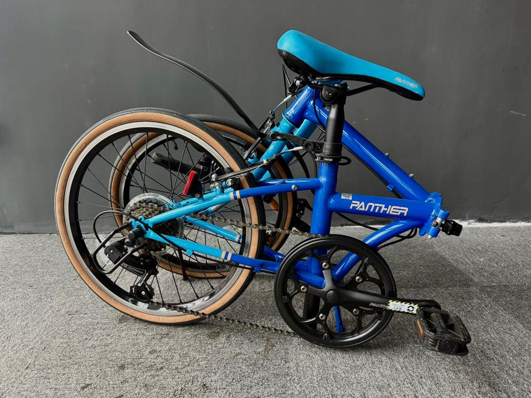 PANTHER 折りたたみ自転車 20インチ Shimano7段変速 ブルー系