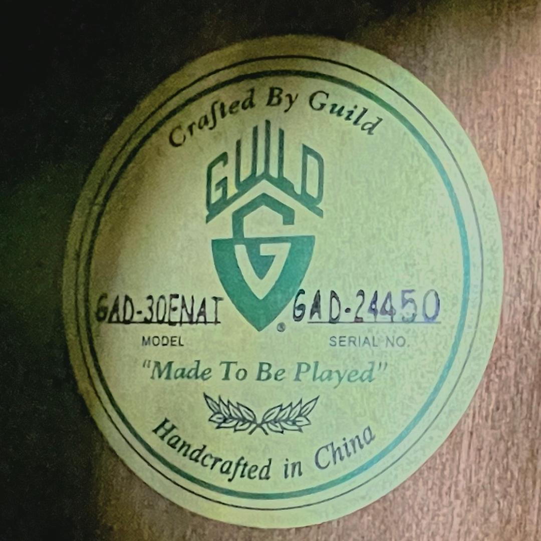 GUILD GAD-30E 総単板 エレアコ Fishmanアンプ内蔵 ギルド