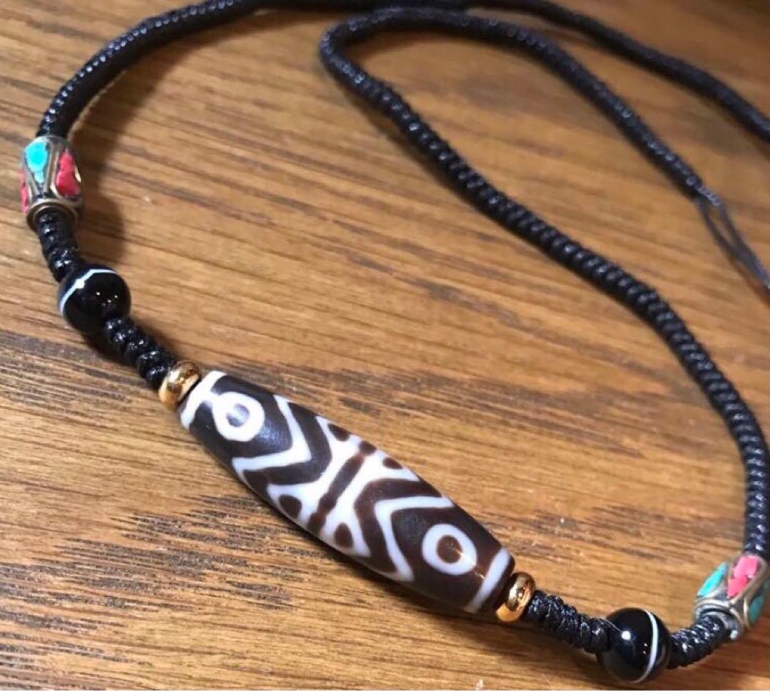 ☘️超レア　金剛虎牙六眼天珠 ジービーズ Dzi　ネックレス