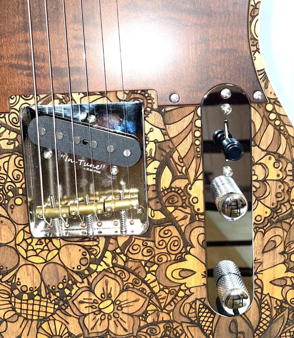 Sago / Order Classic Style T 花柄模様テレキャスター