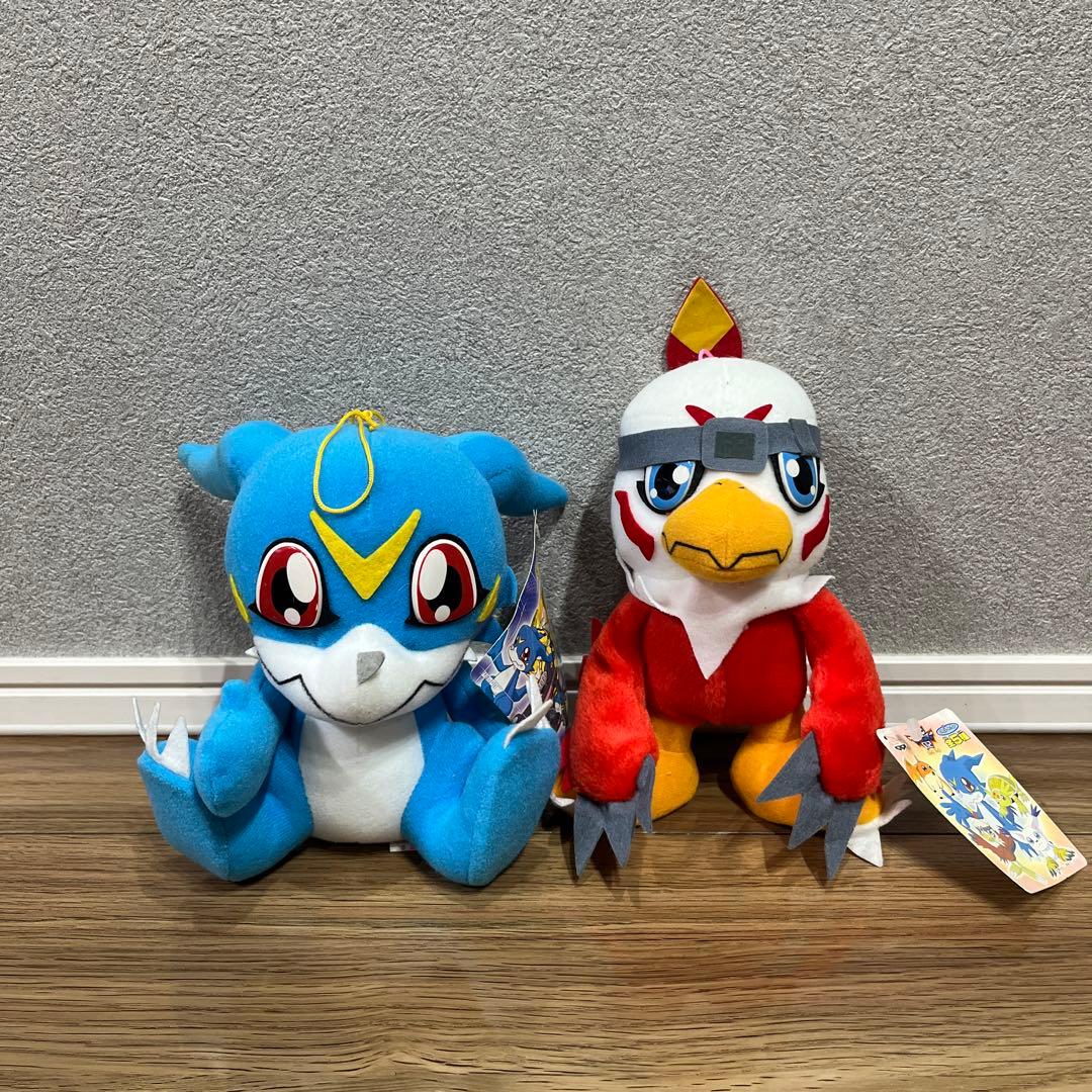 デジモンアドベンチャー02 2000年　レトロ　ぬいぐるみ　ブイモン　ホークモン