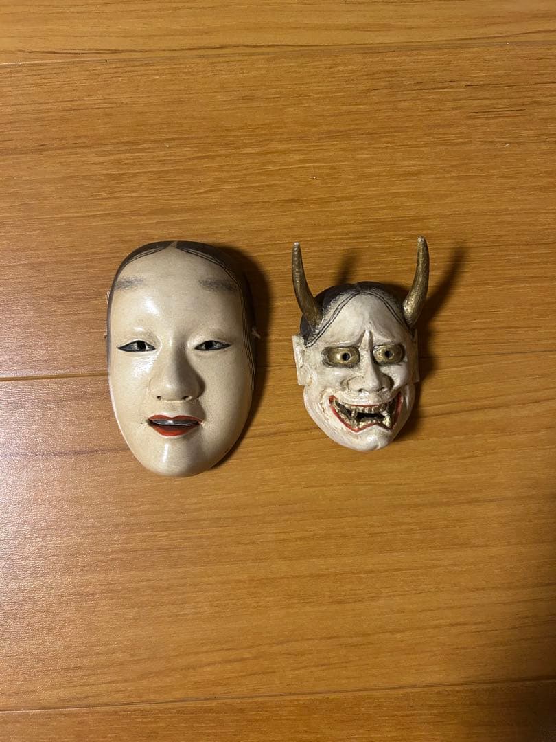 能面 ミニ般若 (おまけミニ若女)