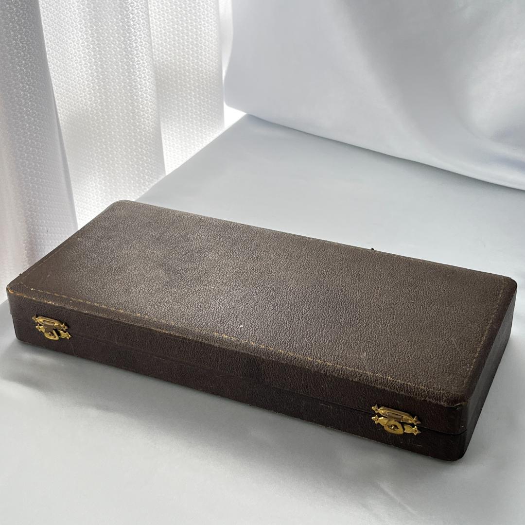 【英国】 アールデコのデザートセット アイスクリームスプーン サーバー ケース