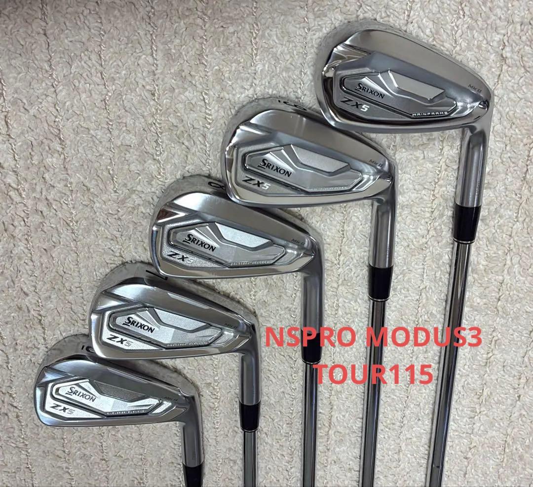 スリクソン ZX5 MkⅡ アイアン 5本セット 6-P TOUR115