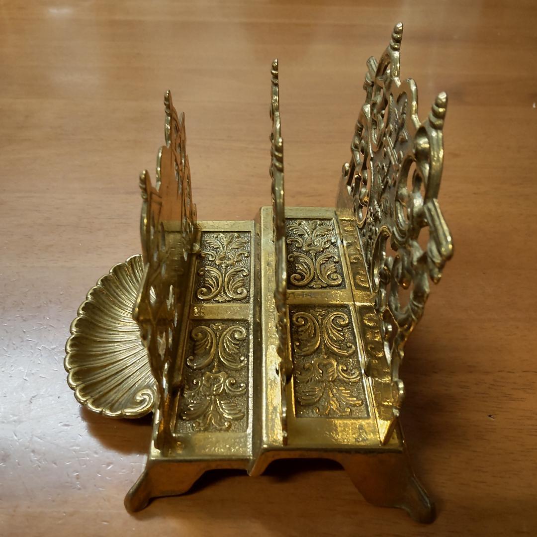 イタリア製　レターラック　真鍮　 ナプキンスタンド