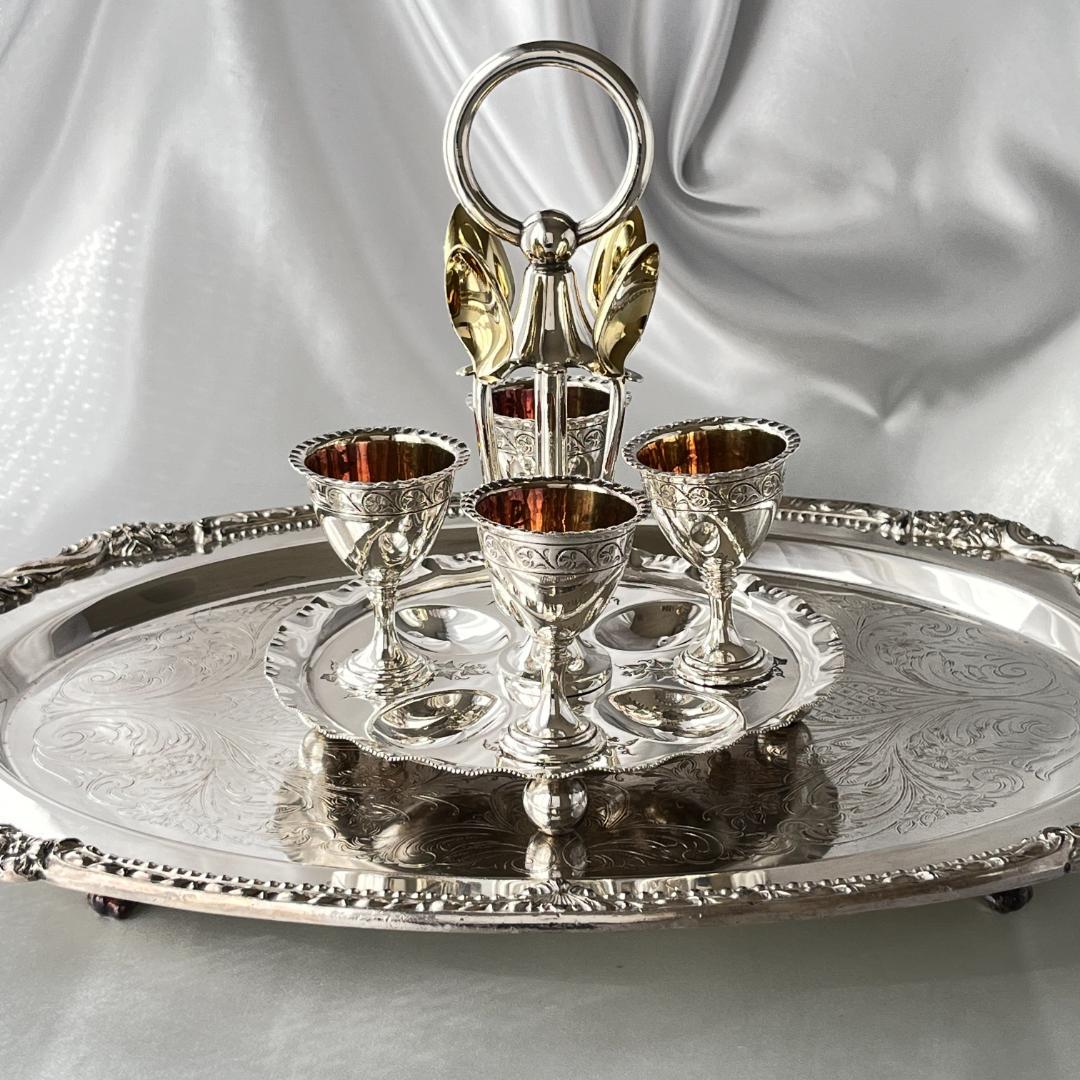 【DANIEL ARTER】 エッグセット エッグカップ / スプーン 豪奢！！