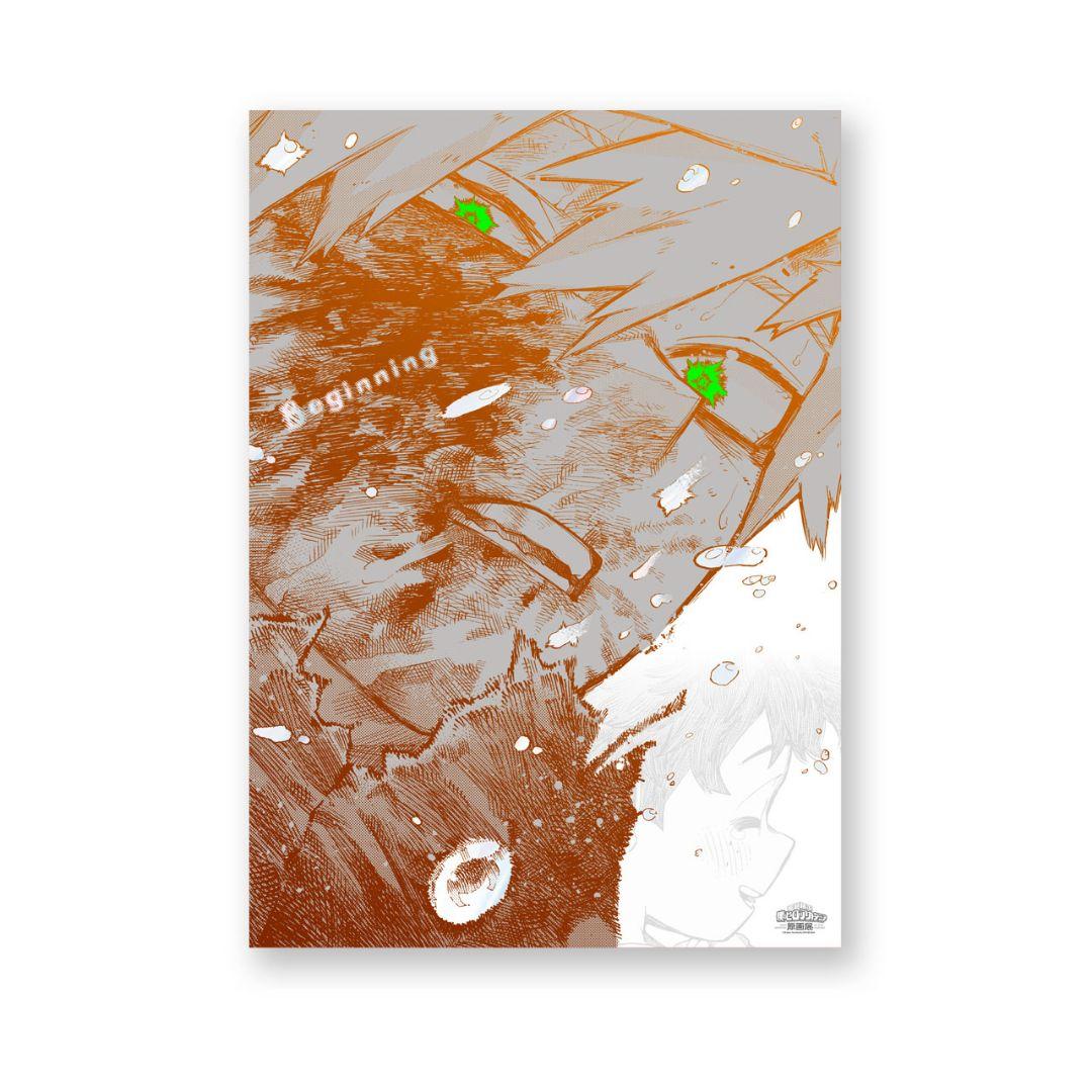 ヒロアカ展 A2アートポスター【The Beginning】緑谷　爆豪
