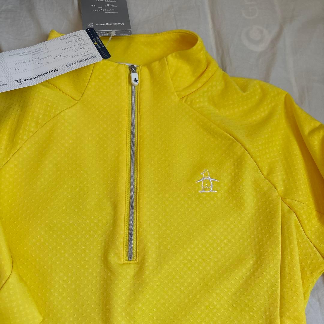マンシング　イエロー M ゴルフウェア UPF50