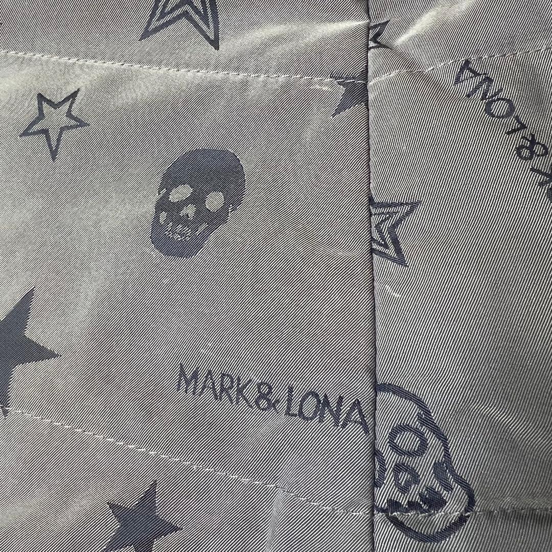 マークアンドロナ レディース ゴルフウェア 中綿 スカート スター柄 グレー S