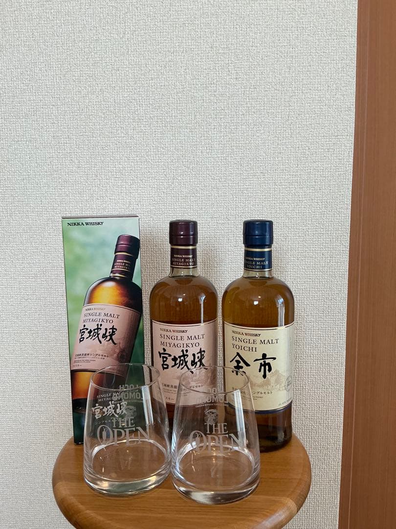 NIKKA シングルモルト2本とグラスセット
