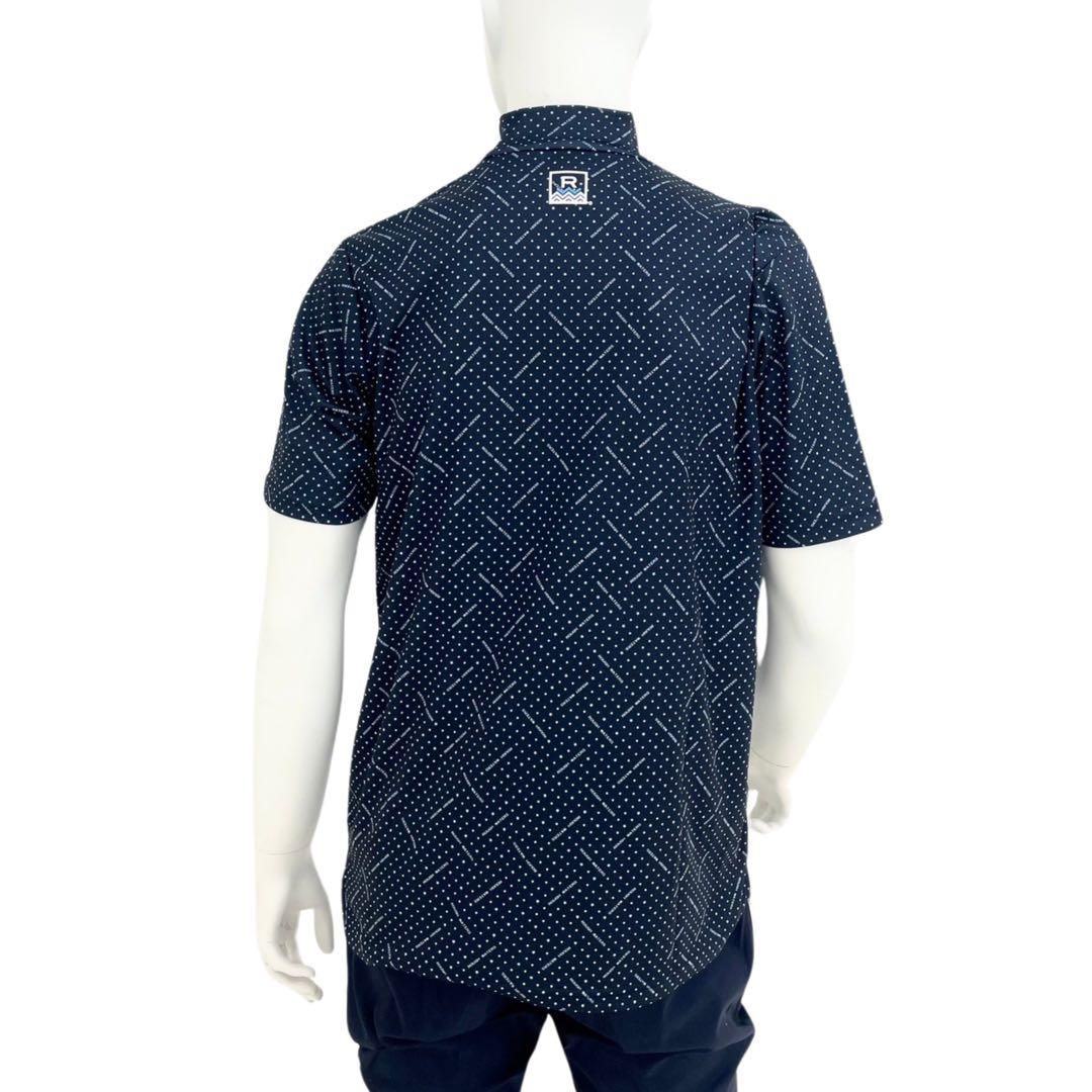 エリートグリップ　ROUGHWATERS 半袖モックネック　N-5 ネイビー　L