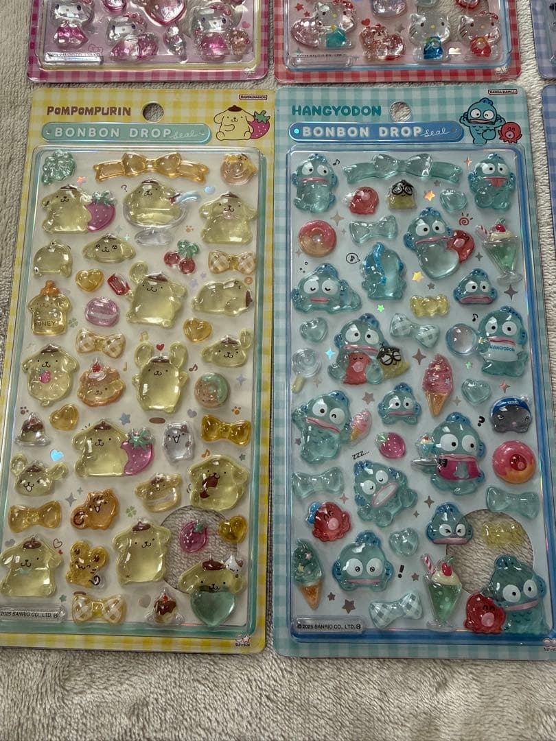 【正規品】 サンリオ ボンボンドロップシール第2弾 8枚コンプリートセット