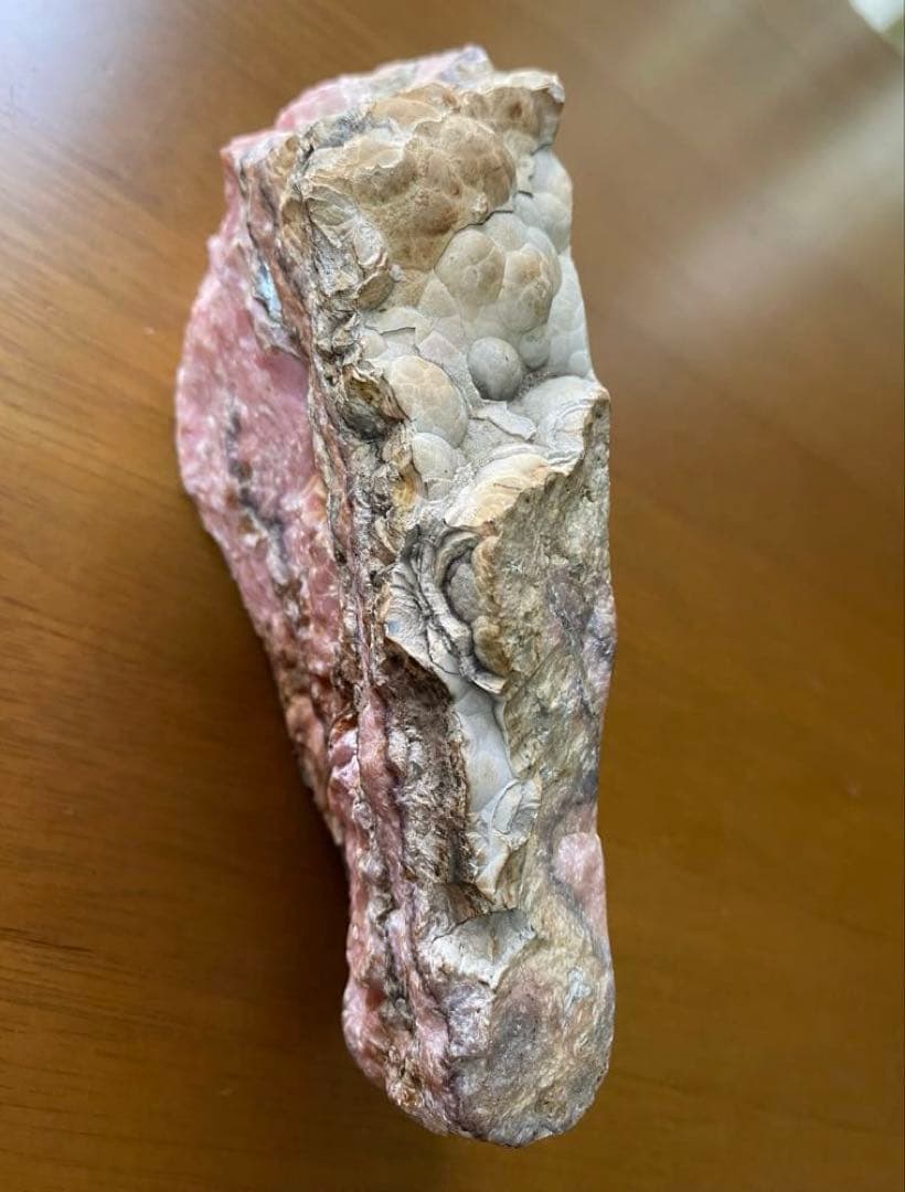 【北海道・稲倉石鉱山産】ロードクロサイト 菱マンガン鉱 885g