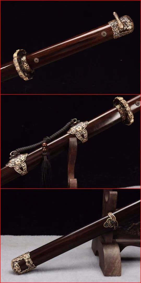 『ダマスカス紋唐刀』 古兵器 武具　刀装具　日本刀　模造刀 居合刀