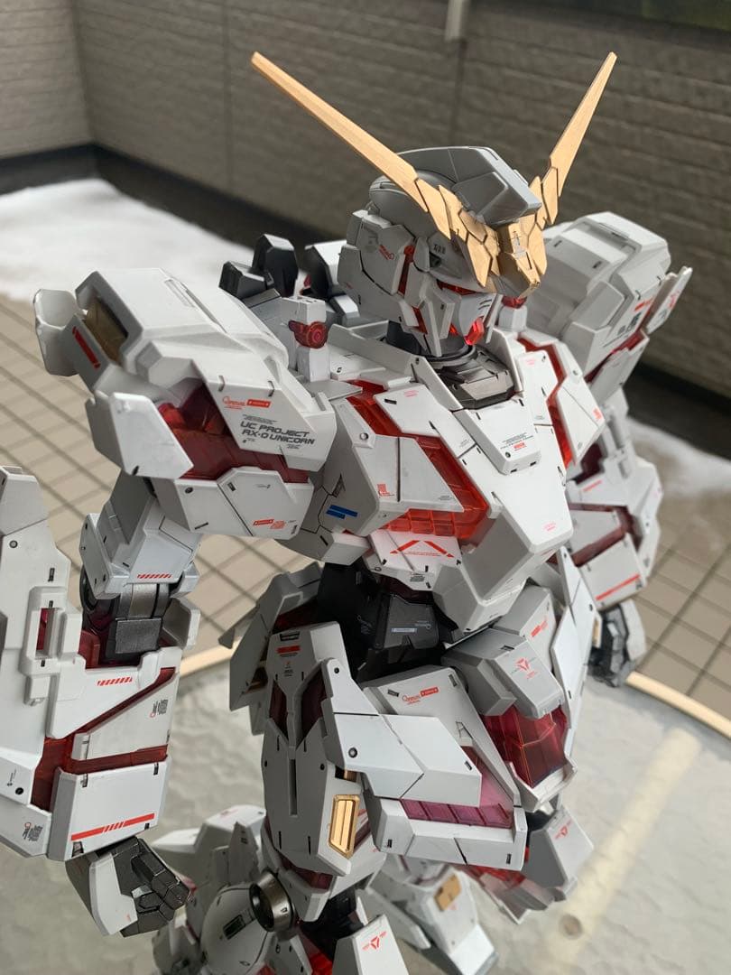 メガサイズ　1/48 ユニコーンガンダム　作成中