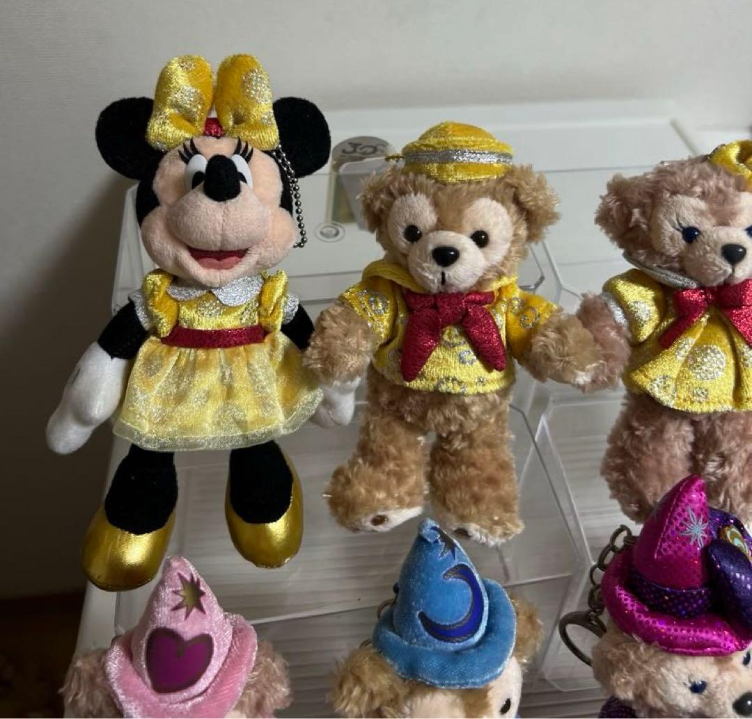 ダッフィー、シェリーメイぬいぐるみバッチ、ぬいぐるみストラップ、10、30周年