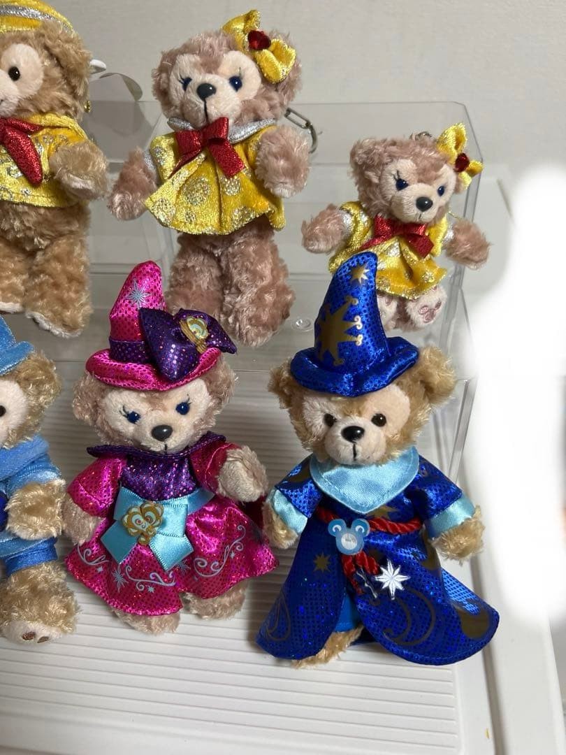 ダッフィー、シェリーメイぬいぐるみバッチ、ぬいぐるみストラップ、10、30周年