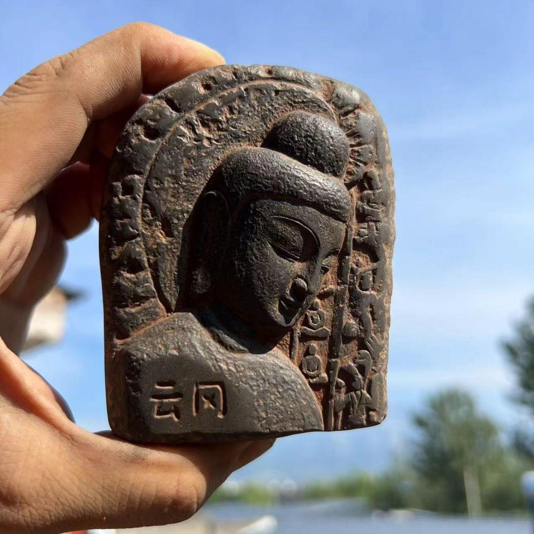 雲岡石窟 第二十窟 第五窟 第十八窟 思惟 煉瓦彫仏 玄関 書斎文鎮 文房置物