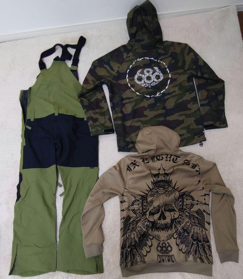 686 ジャケット・撥水パーカー　ESTIVO　ビブパンツ　上下セット