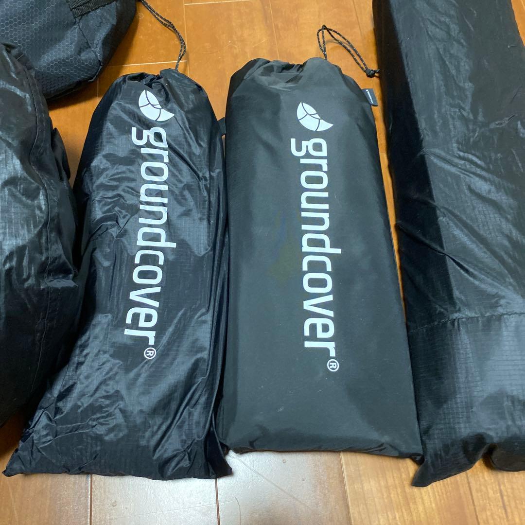 グランドカバー　ACORN HOUSE 3.45 ブラック　グランドシート付き